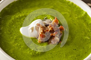 Homemade Green Spring Pea Soup