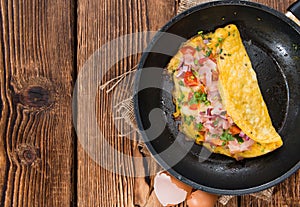Homemade Ham and Cheese Omelette
