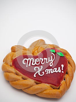 Homemade Merry Xmas cookie