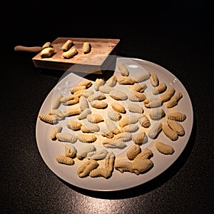 Homemade handmade pasta gnocchi sardi