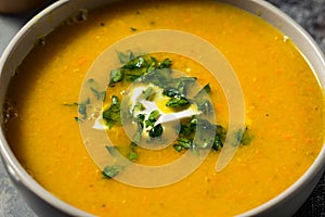 Homemade Healthy Carrot Lentil Soup