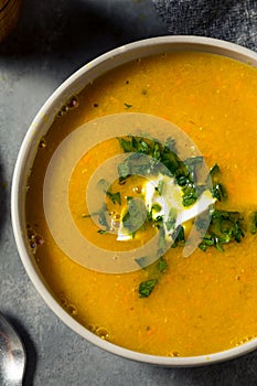 Homemade Healthy Carrot Lentil Soup