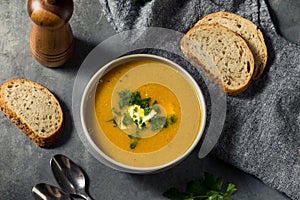 Homemade Healthy Carrot Lentil Soup