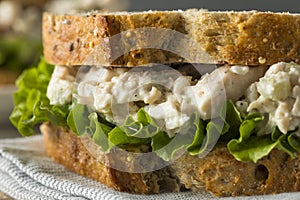 Homemade Healthy Chicken Salad Sandwich