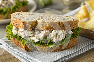 Homemade Healthy Chicken Salad Sandwich