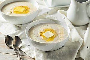 Homemade Healthy Creamy Wheat Farina Porridge
