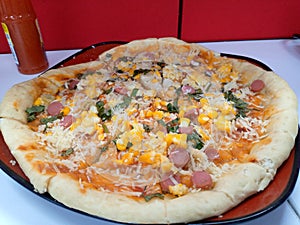 Homemade healty pizza