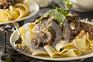 Homemade Hearty Beef Stroganoff