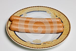 homemade hot dog on a plate