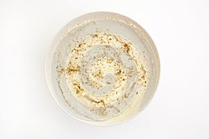 Homemade hummus