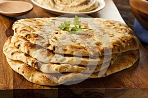 Homemade Indian Naan Flatbread