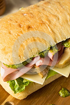 Homemade Italian Panino Sandwich