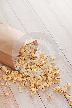 Homemade Kettle Corn Popcorn in a Bag