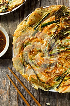 Homemade Korean Pajeon Scallion Pancakes