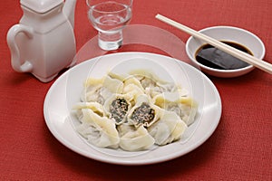 homemade lamb and fennel dumplings ( Jiaozi ), Chinese Beijing food