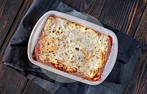 Homemade lasagne