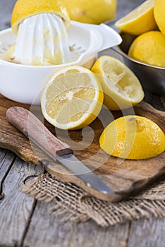 Homemade Lemon Juice