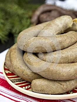 Homemade liverwurst