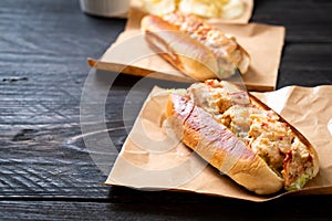 homemade lobster roll