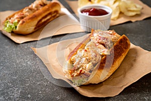 homemade lobster roll