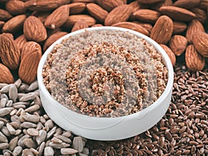LSA mix, Linseed, Sunflower seeds, Almonds photo