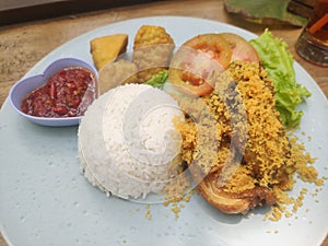 HOMEMADE lunch with a typical Bandung