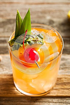 Homemade Mai Tai Cocktail photo