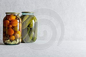 homemade marinades on a light gray background