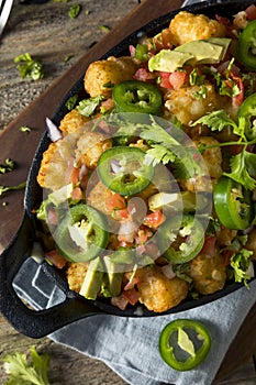 Homemade Mexican Tater Tot Nachos Tachos