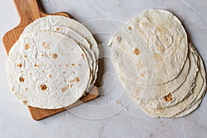 Homemade Mexican Tortillas for Tostada