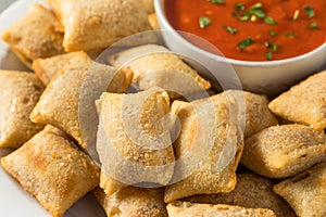 Homemade Microwaved Frozen Pizza Rolls