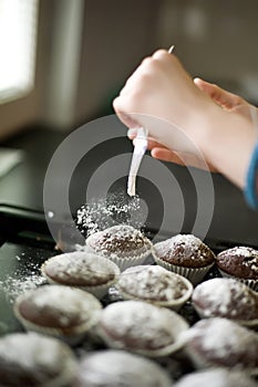 Homemade muffins photo