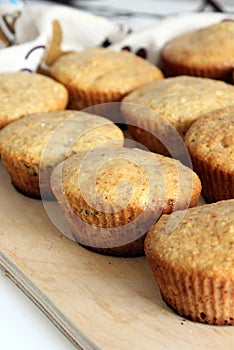 Homemade muffins freshly baked.