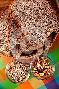 Homemade multiseed bread