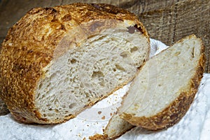Homemade natural fermented bread photo