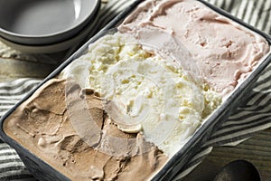 Homemade Neopolitan Ice Cream