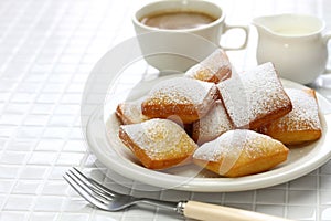 Homemade new orleans beignet