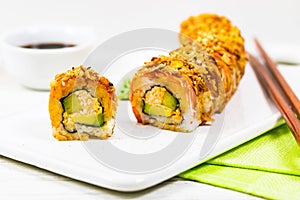 Homemade New York Crunch Sushi Roll