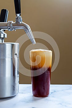 Homemade nitro cold brew coffee