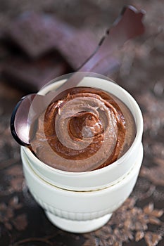 Homemade nut chocolate spread