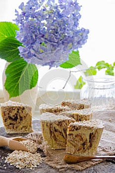 Homemade oats soap