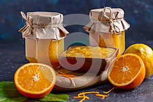 Homemade orange and lemon jam