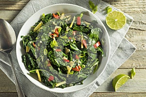 Homemade Organic Green Collard Greens