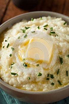 Homemade Organic Mashed Cauliflower