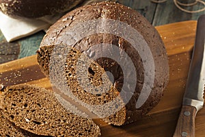 Homemade Organic Pumpernickel Rye Bread