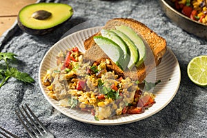 Homemade Organic Southwestern Egg Scramble