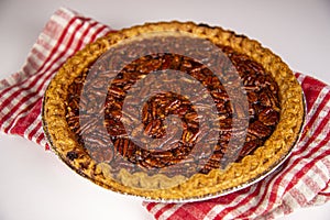 Homemade oven baked pecan pie