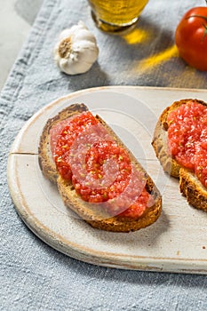 Homemade Pan Con Tomate Tomato Toast photo