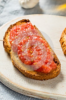 Homemade Pan Con Tomate Tomato Toast photo