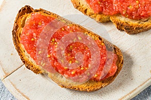 Homemade Pan Con Tomate Tomato Toast photo